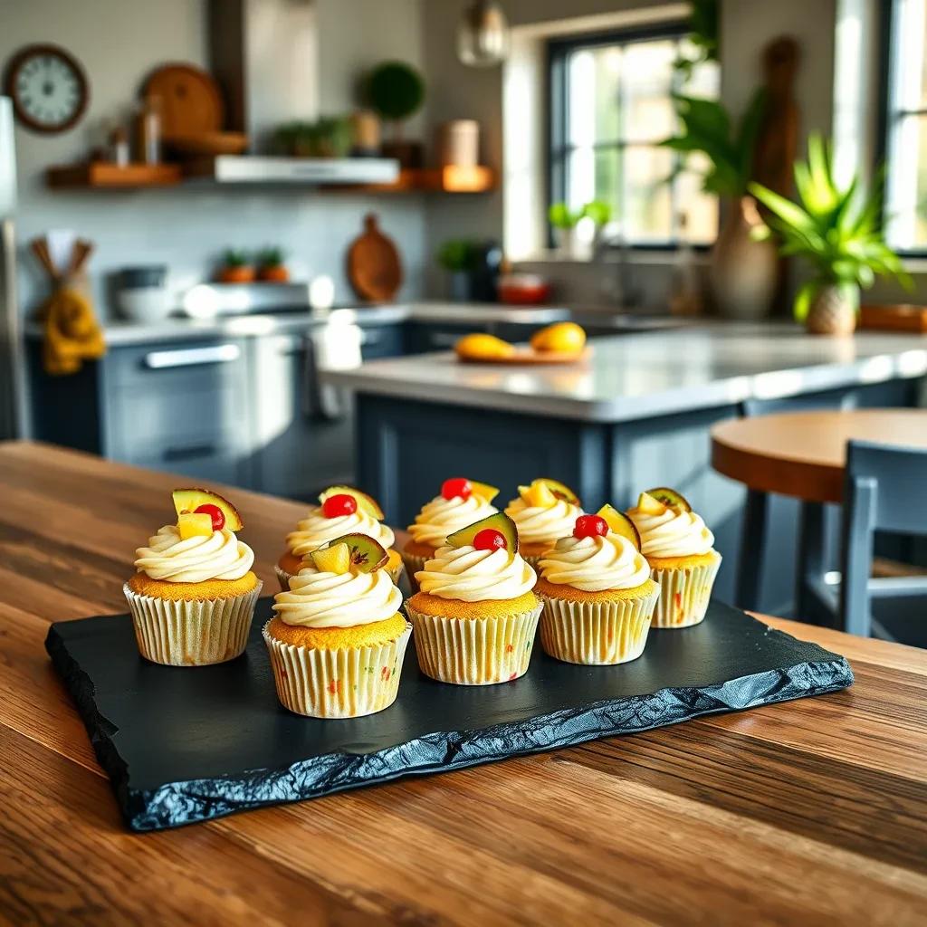 Non-Alcoholic Pina Colada Cupcakes recipe