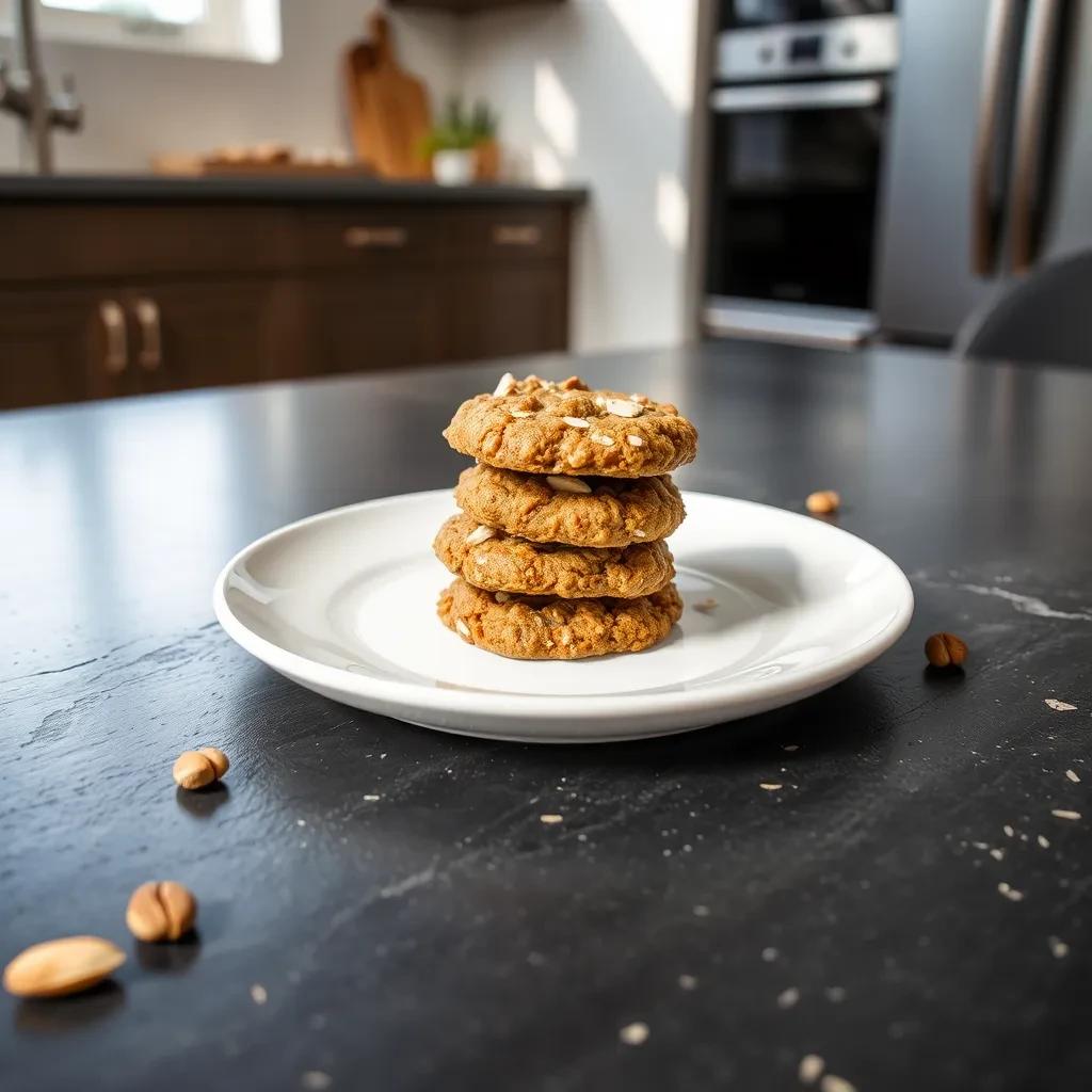 Almond Peanut Butter Oatmeal Cookies recipe