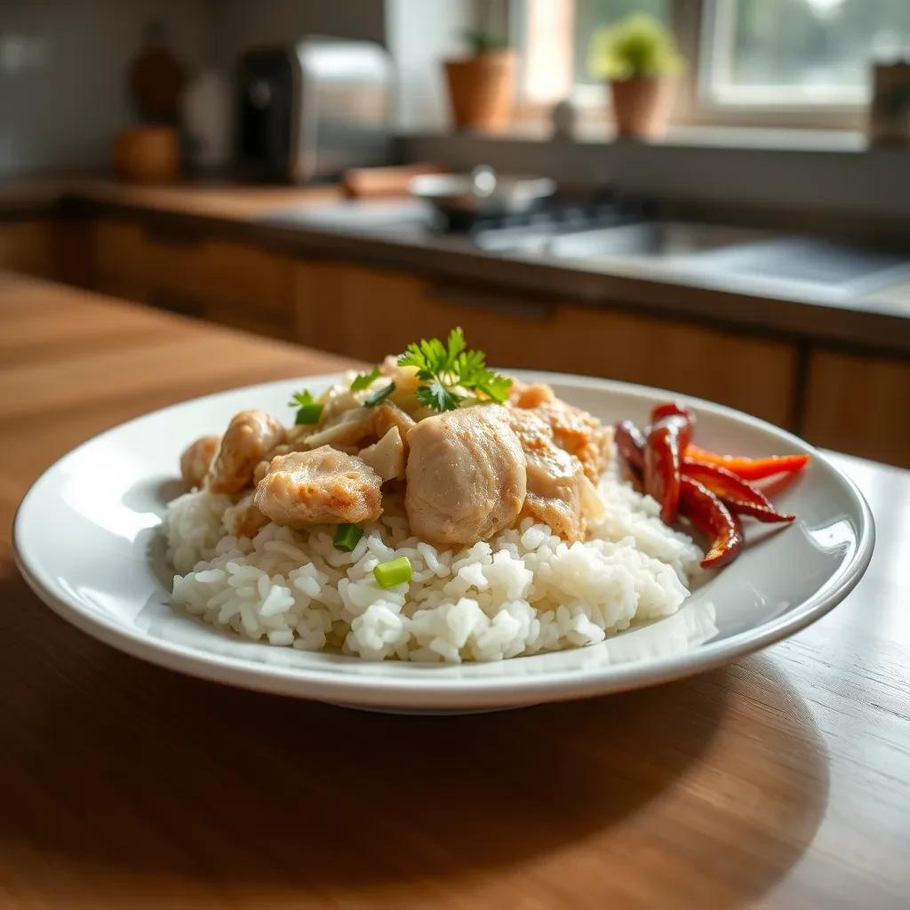 Authentic Hainanese Chicken Rice recipe