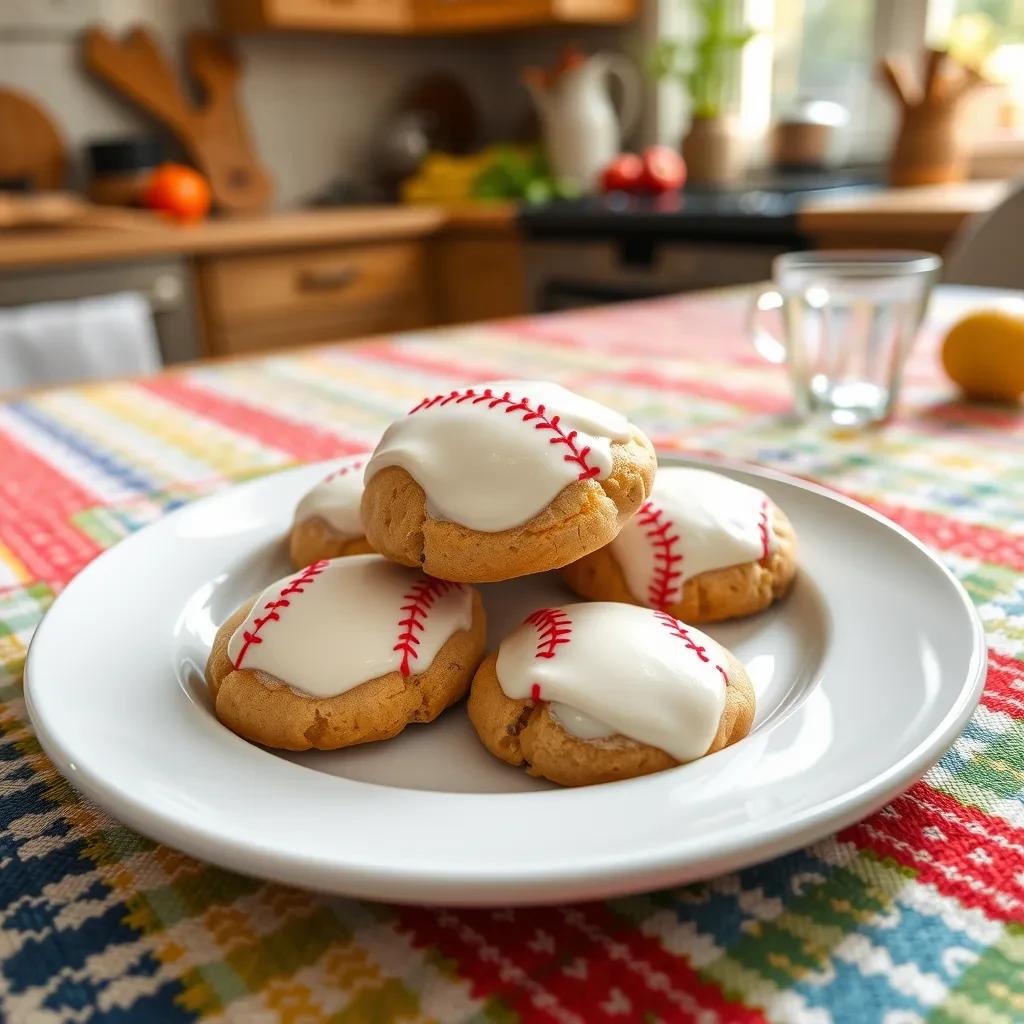 Baseball Cookies with Icing recipe