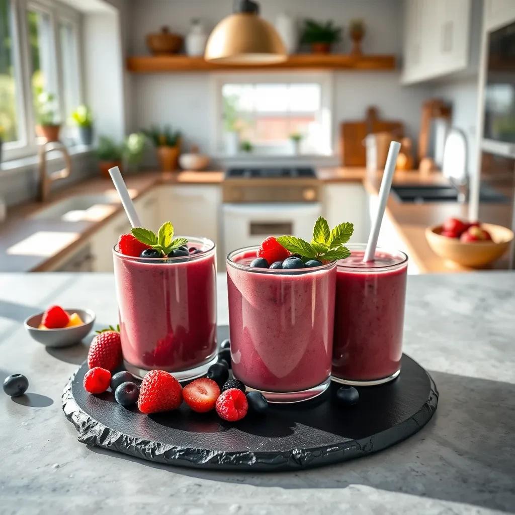 Berry Breakfast Smoothie recipe