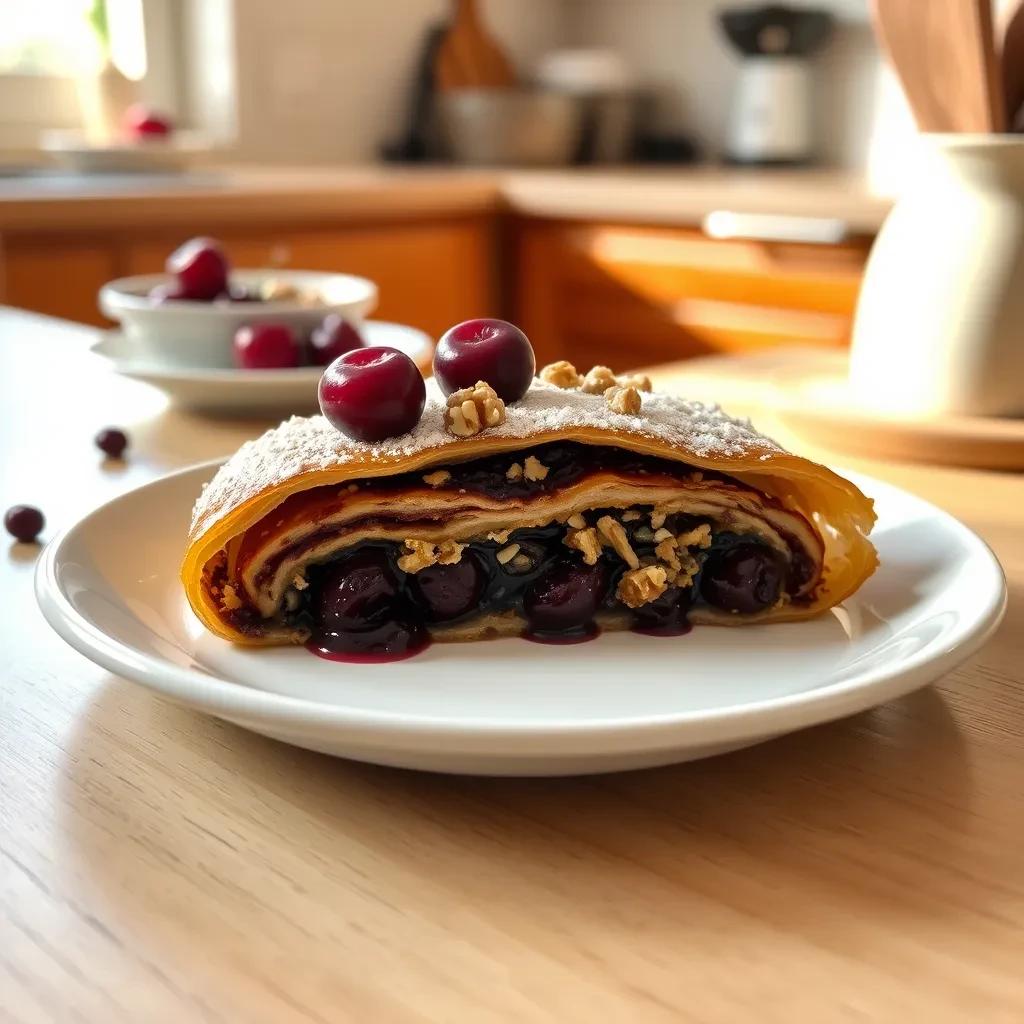 Black Walnut Cherry Strudel recipe