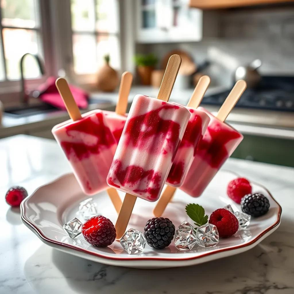 Blackberry Cream Ice Pops recipe