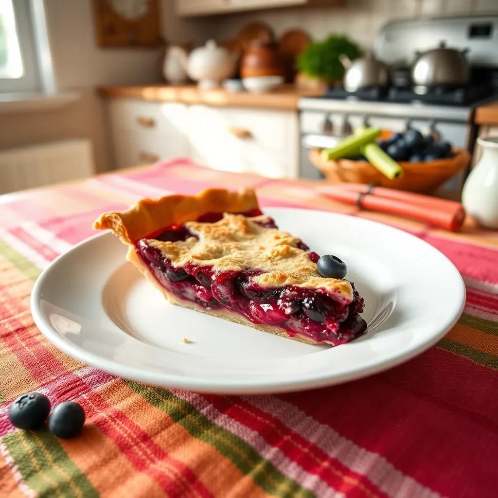 Blueberry Rhubarb Pie recipe