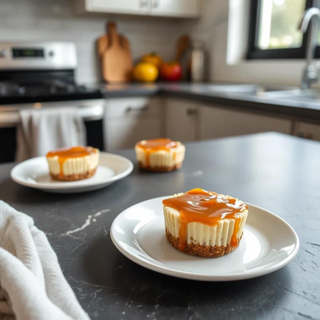 Caramel Apple Mini Cheesecakes recipe