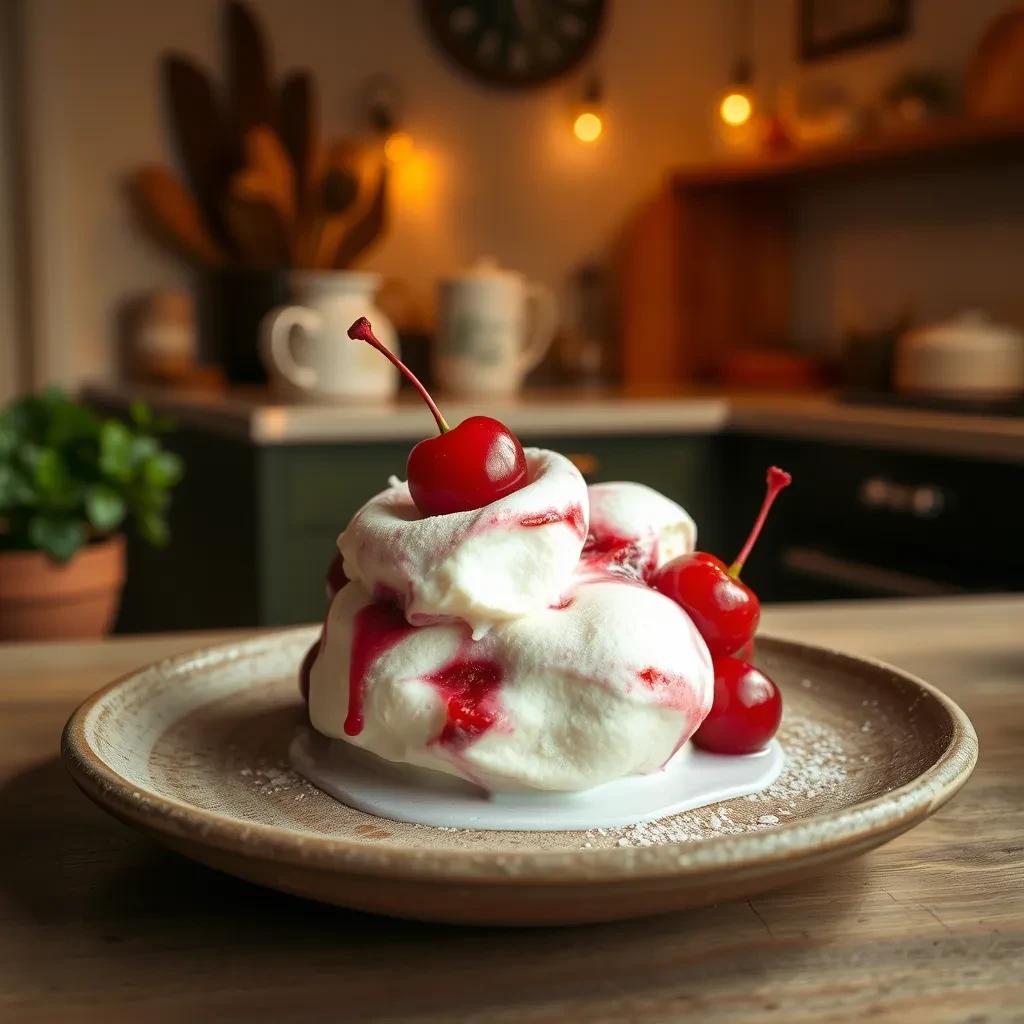 Cherry Cheesecake Frozen Yogurt Delight recipe