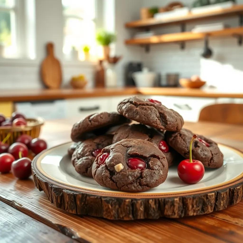 Chocolate Cherry Delight Cookies recipe