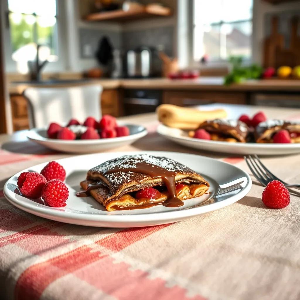 Chocolate Raspberry Crepes recipe