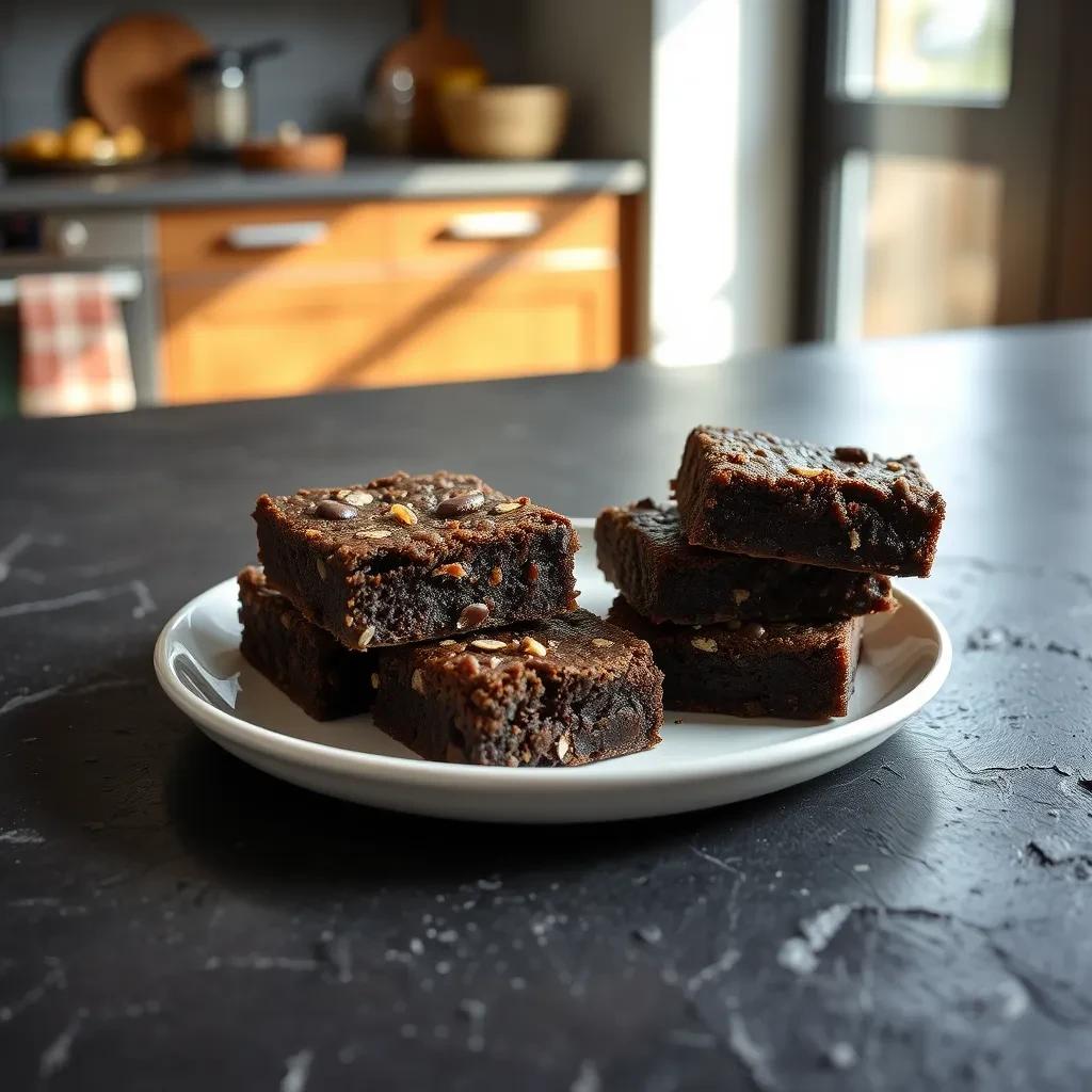 Chewy Oatmeal Brownies with Chocolate recipe