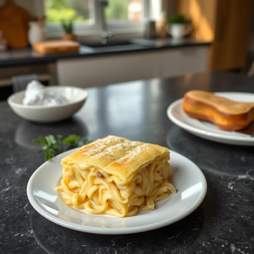 Classic Dairy Noodle Kugel recipe