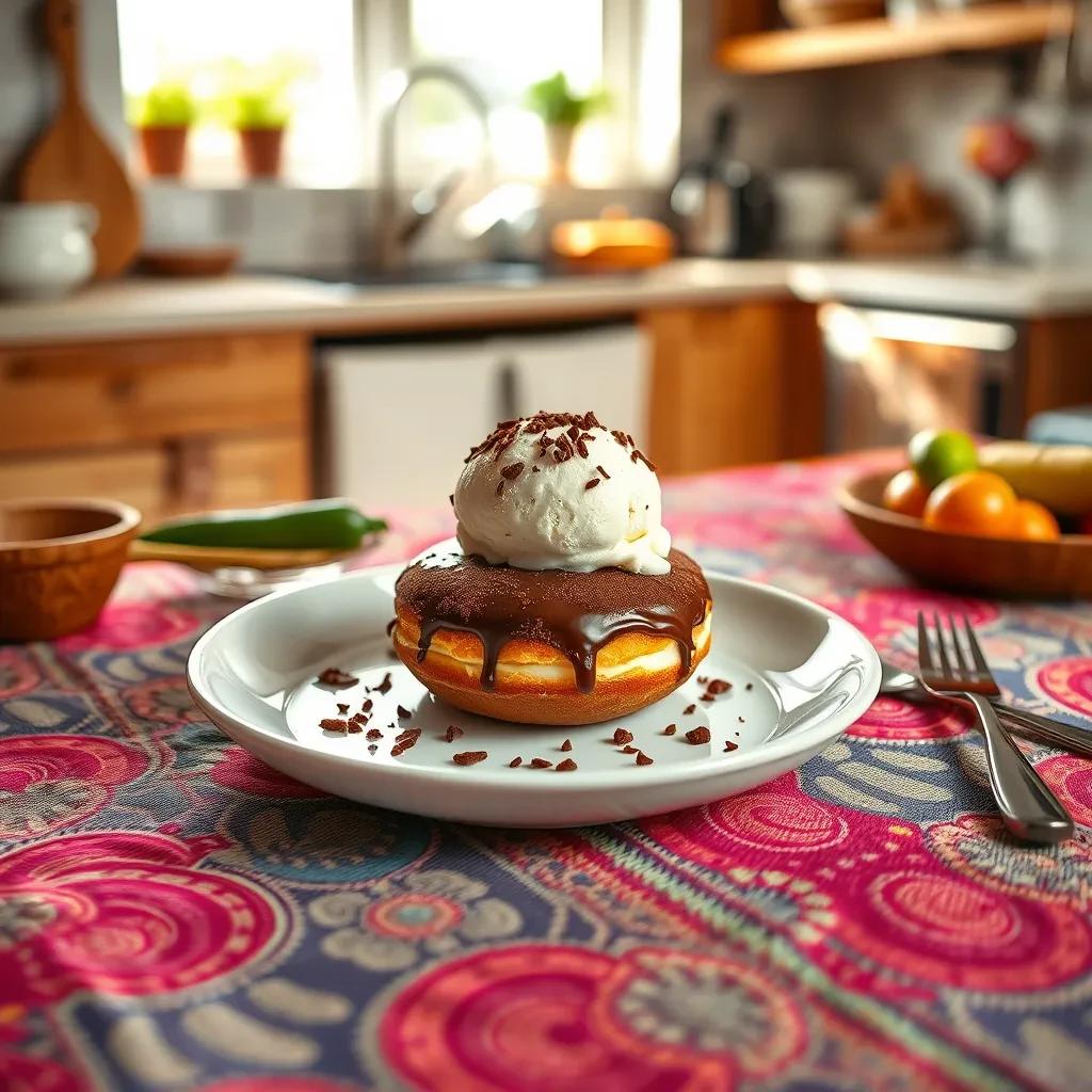 Coffee Doughnut Ice Cream Delight recipe