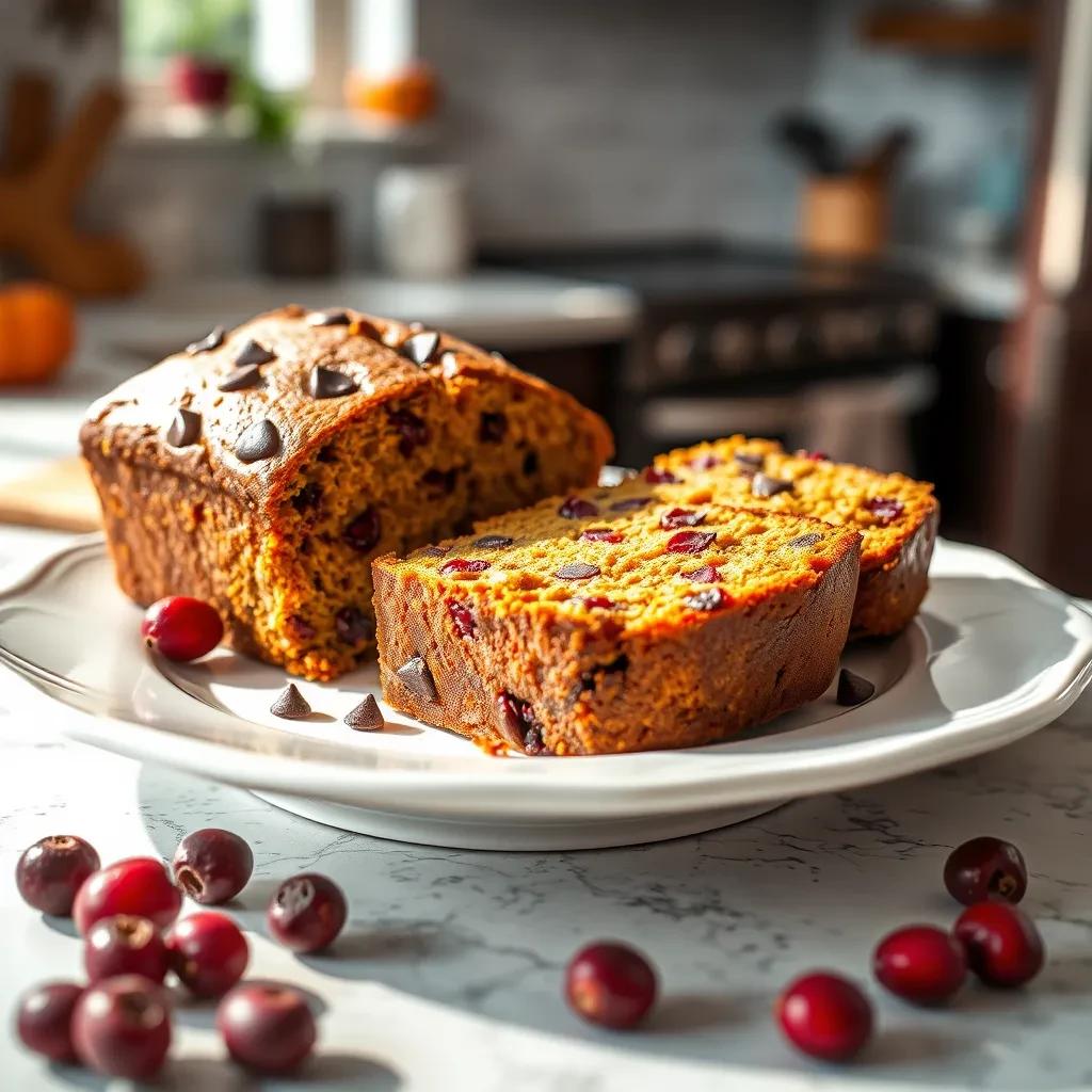 Cranberry Pumpkin Chocolate Chip Bread recipe