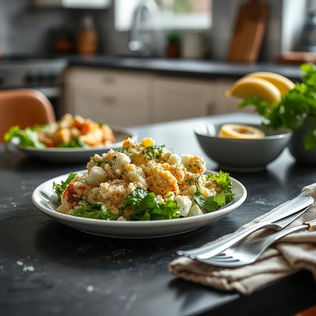 Creamy Cauliflower and Egg Salad recipe