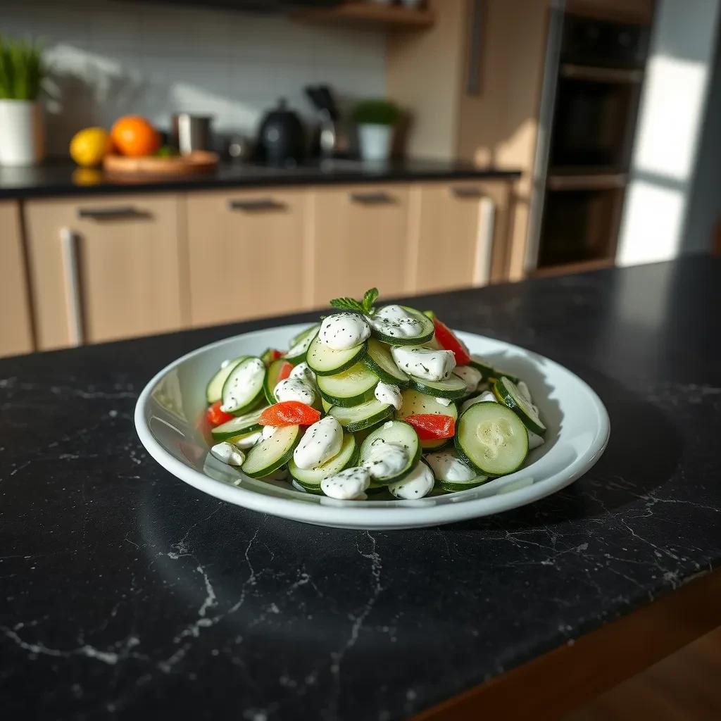 Creamy Cucumber Salad recipe