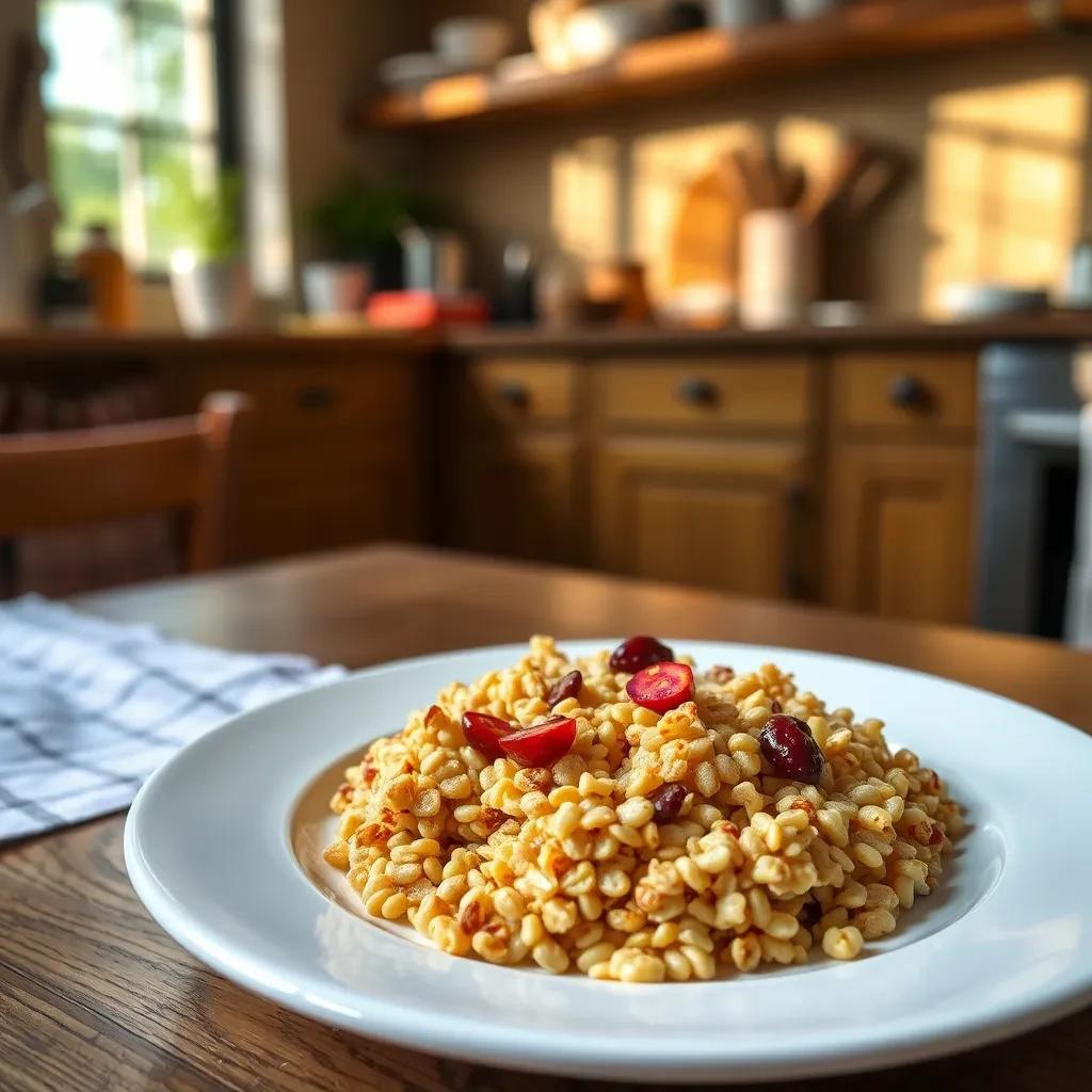 Creamy Farro Breakfast Cereal recipe