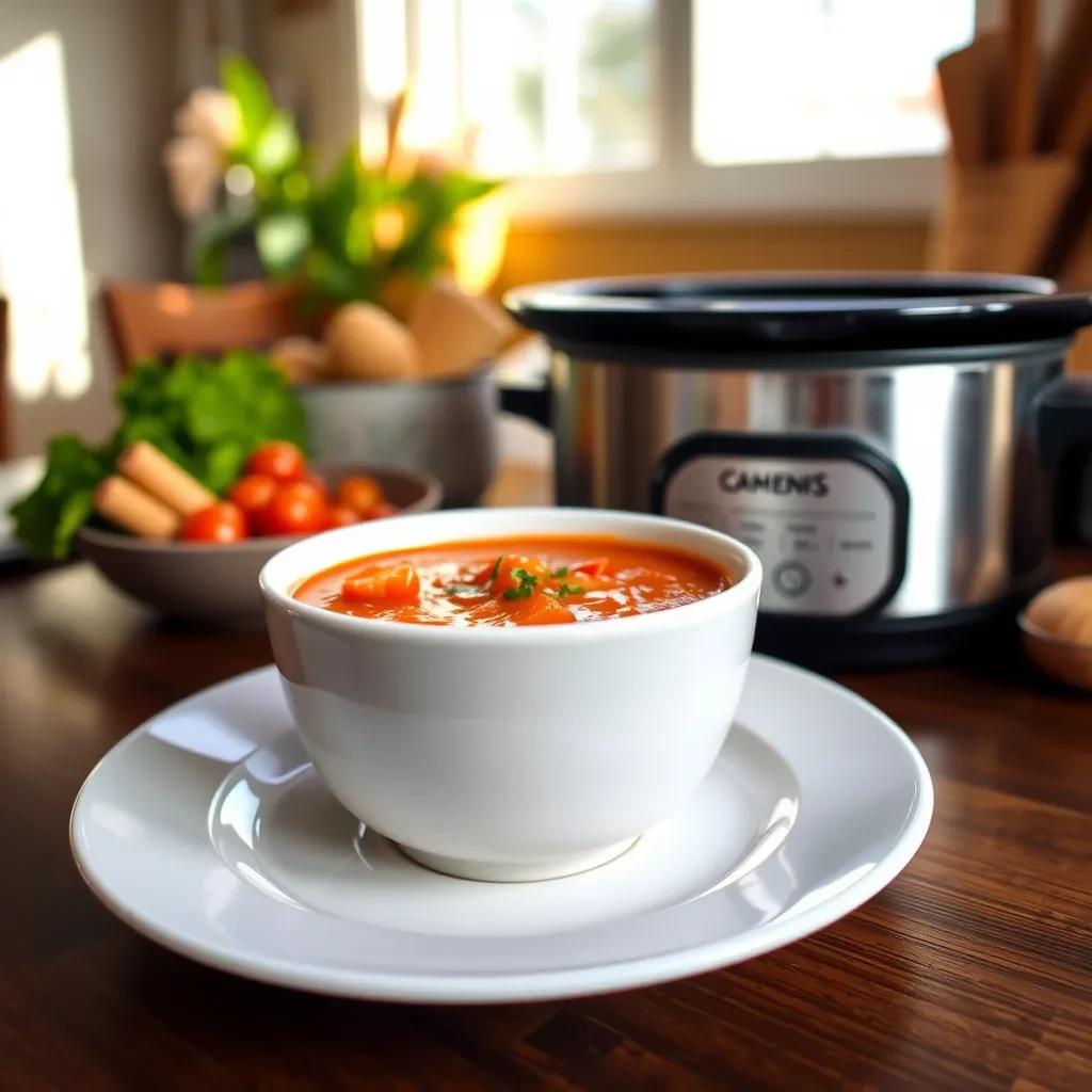 Creamy Slow Cooker Tomato Soup recipe