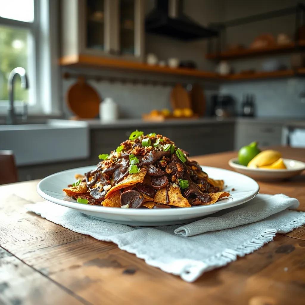 Decadent Chocolate Allspice Nachos recipe