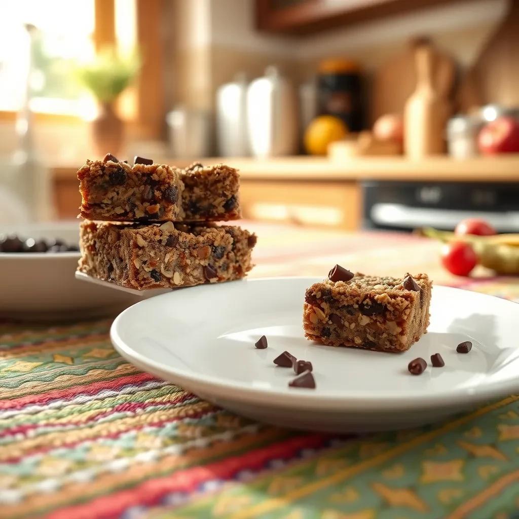 Decadent Chocolate Date Oat Bars recipe