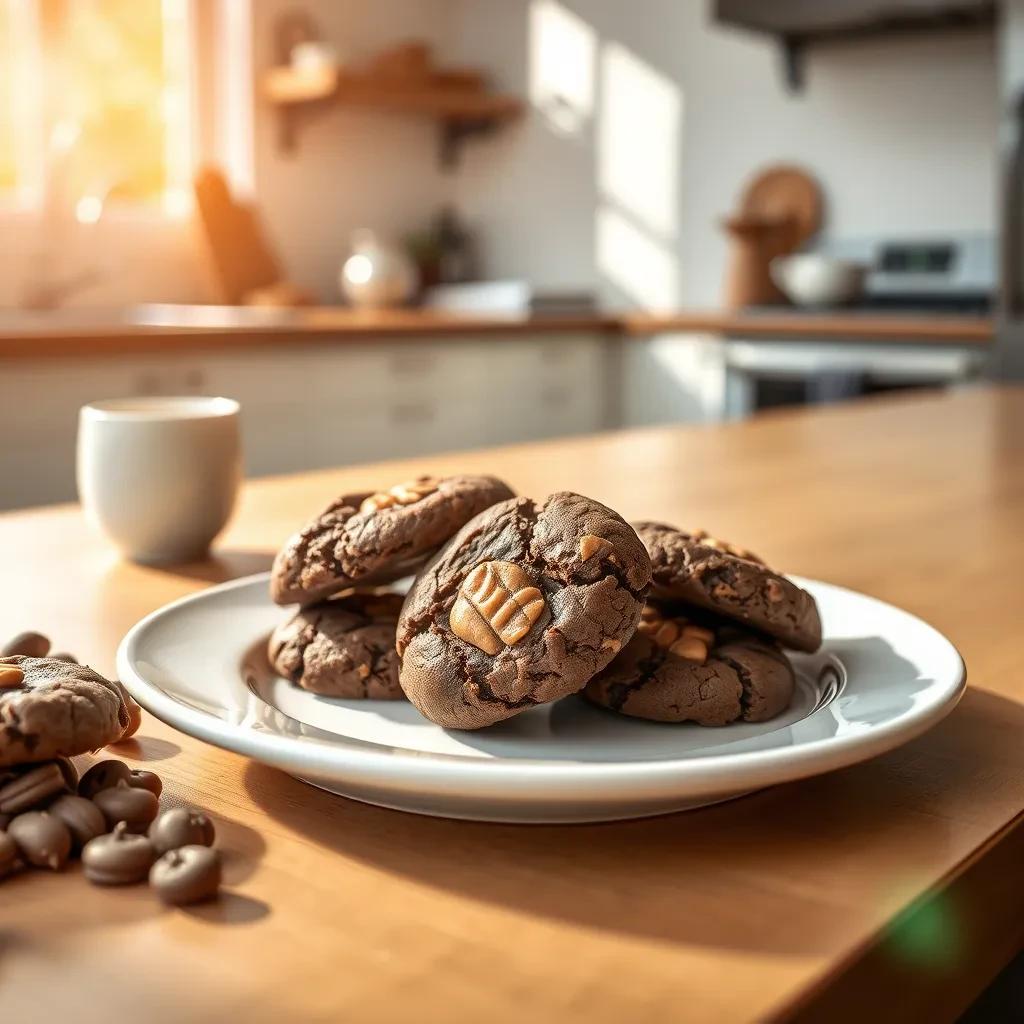 Decadent Chocolate Peanut Butter Cookies recipe