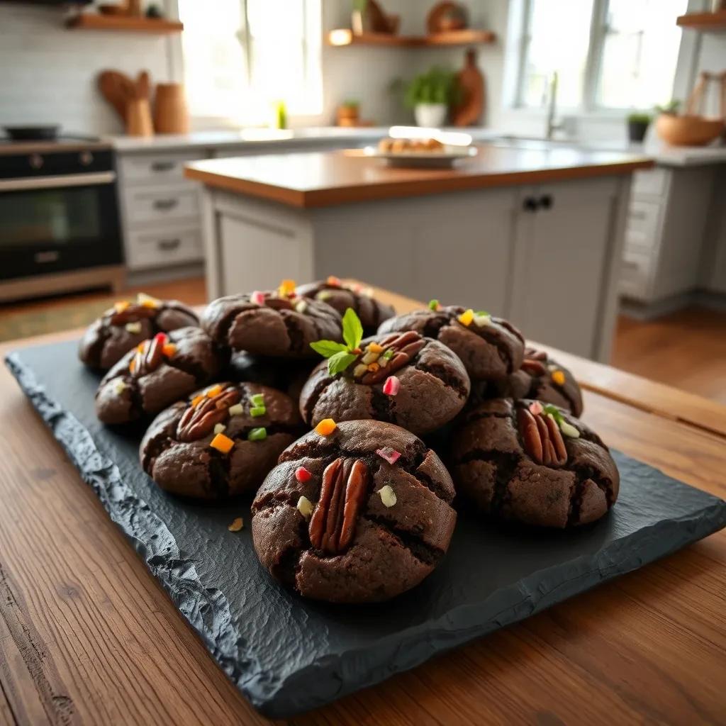 Decadent Chocolate Pecan Cookies recipe