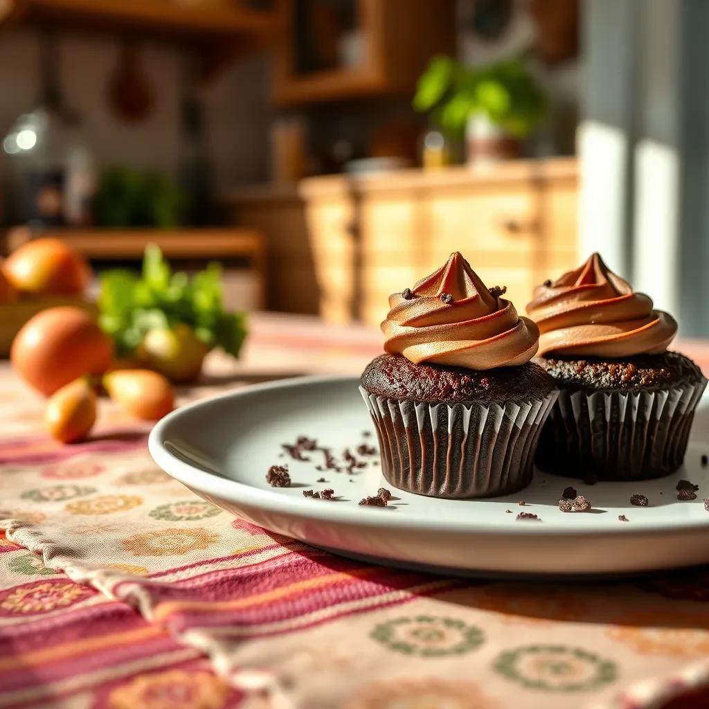 Decadent Cream-Filled Chocolate Cupcakes recipe