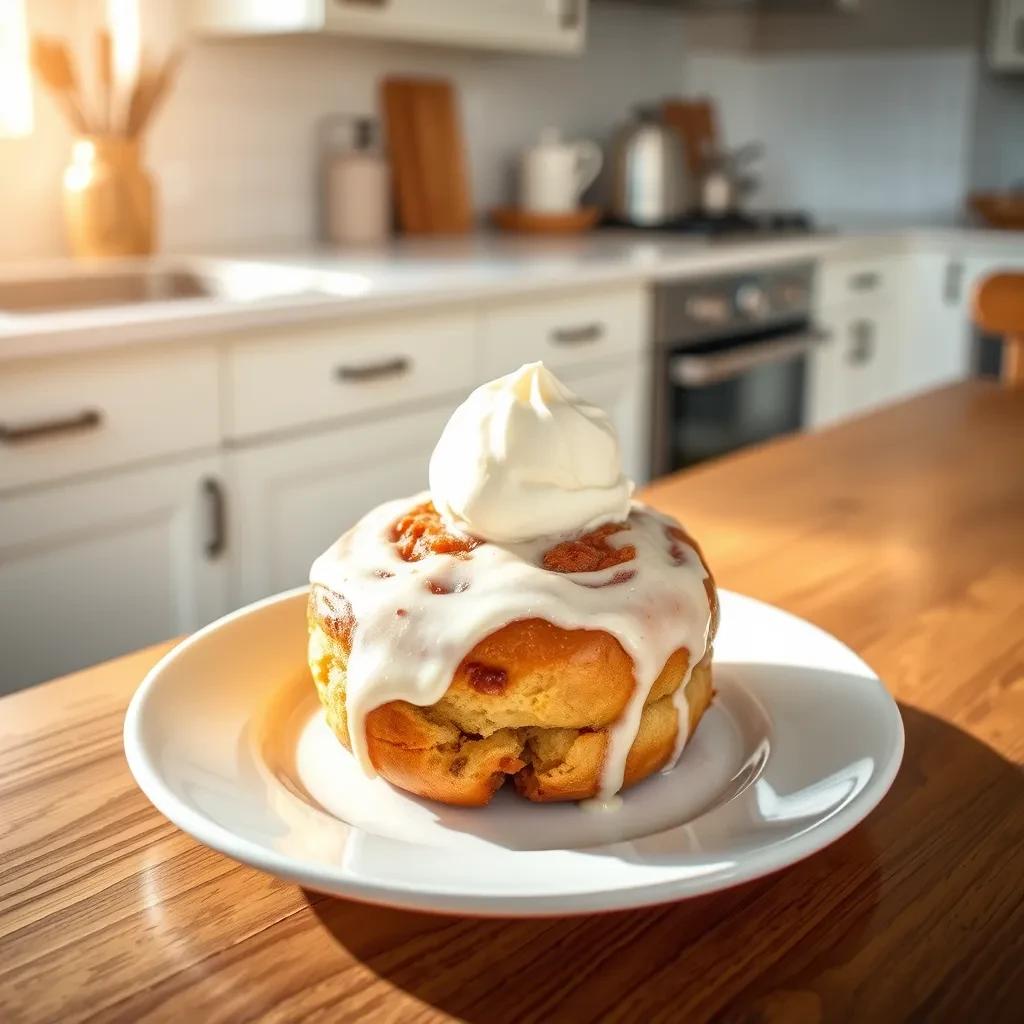 Decadent Ice Cream Sticky Buns recipe