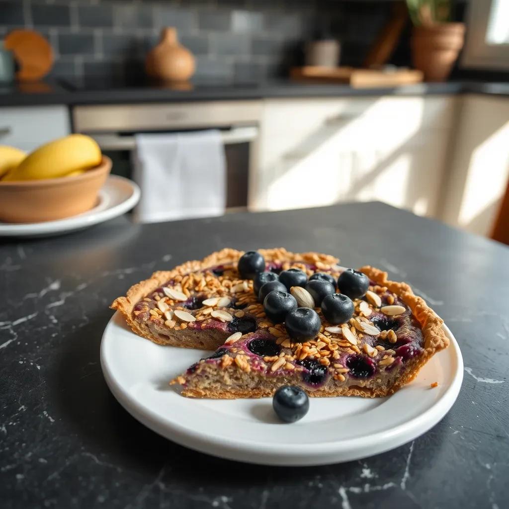 Delicious Blueberry Almond Flax Pie recipe