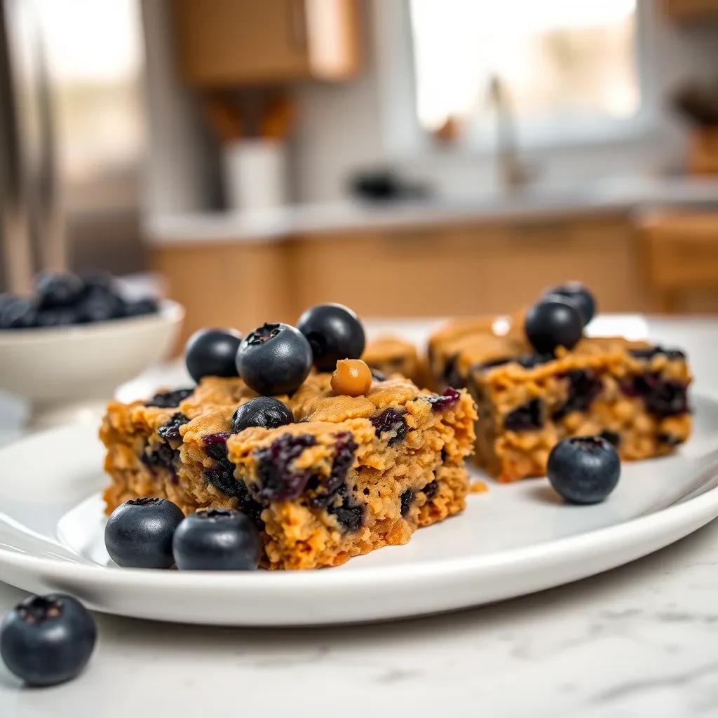 Delicious Blueberry Chickpea Squares recipe