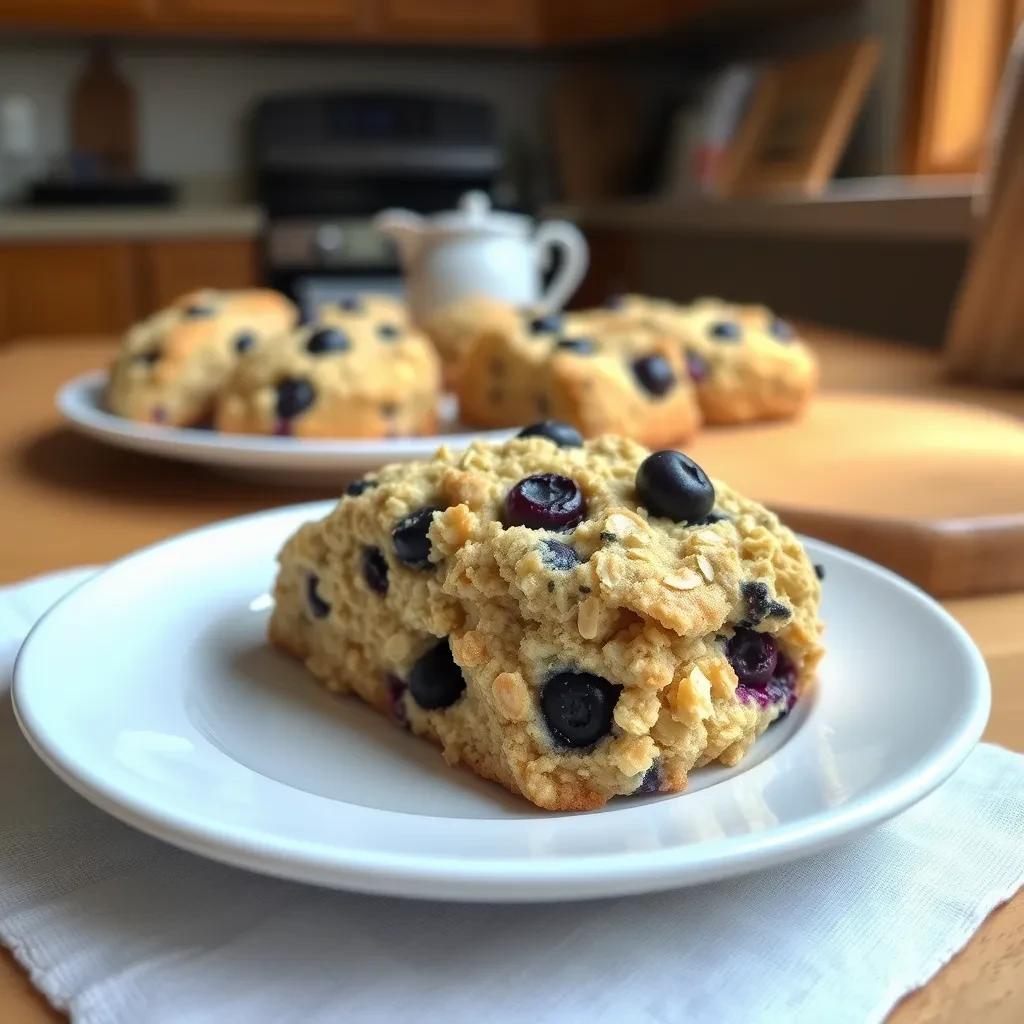 Delicious Blueberry Oatmeal Scones recipe