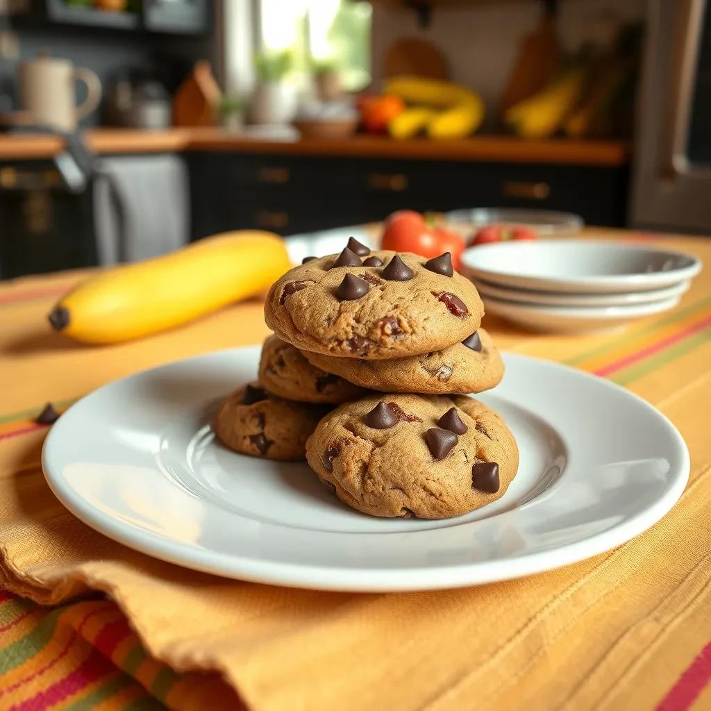 Delicious Chocolate Chip Banana Cookies recipe