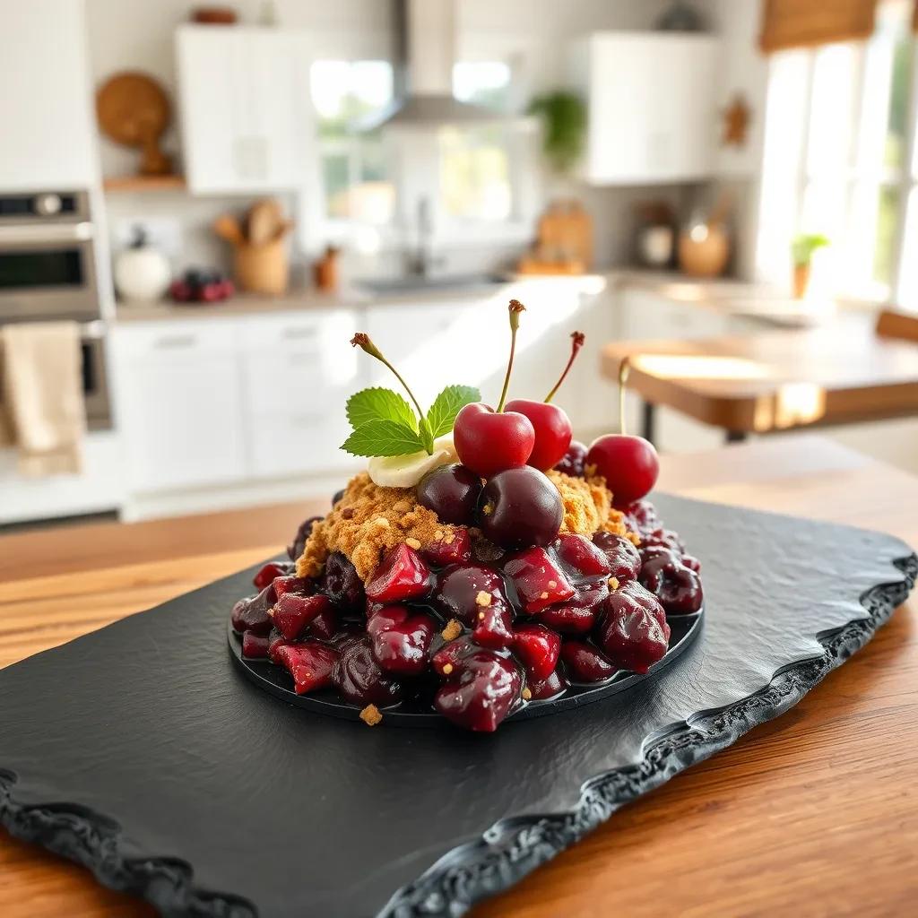 Delicious Dark Cherry Cobbler recipe