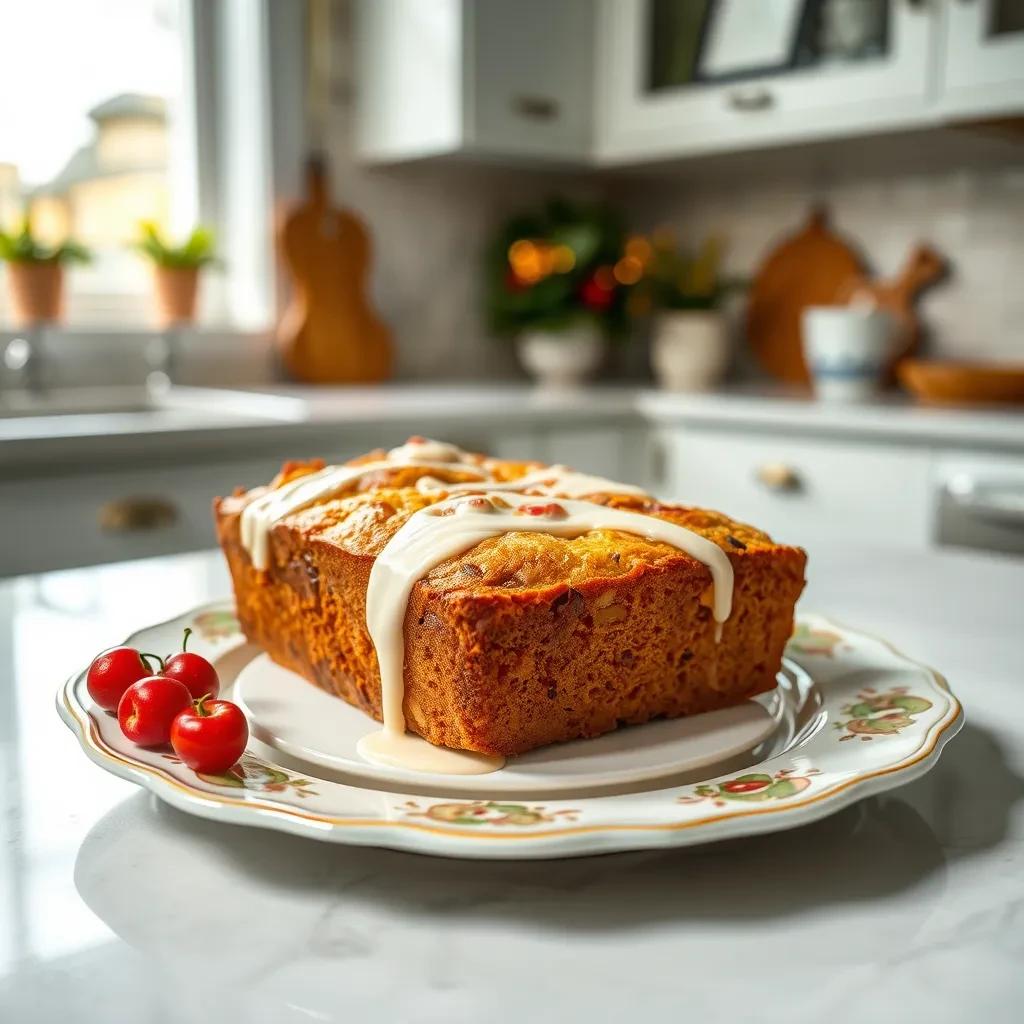 Delicious Eggnog Fruit Bread recipe