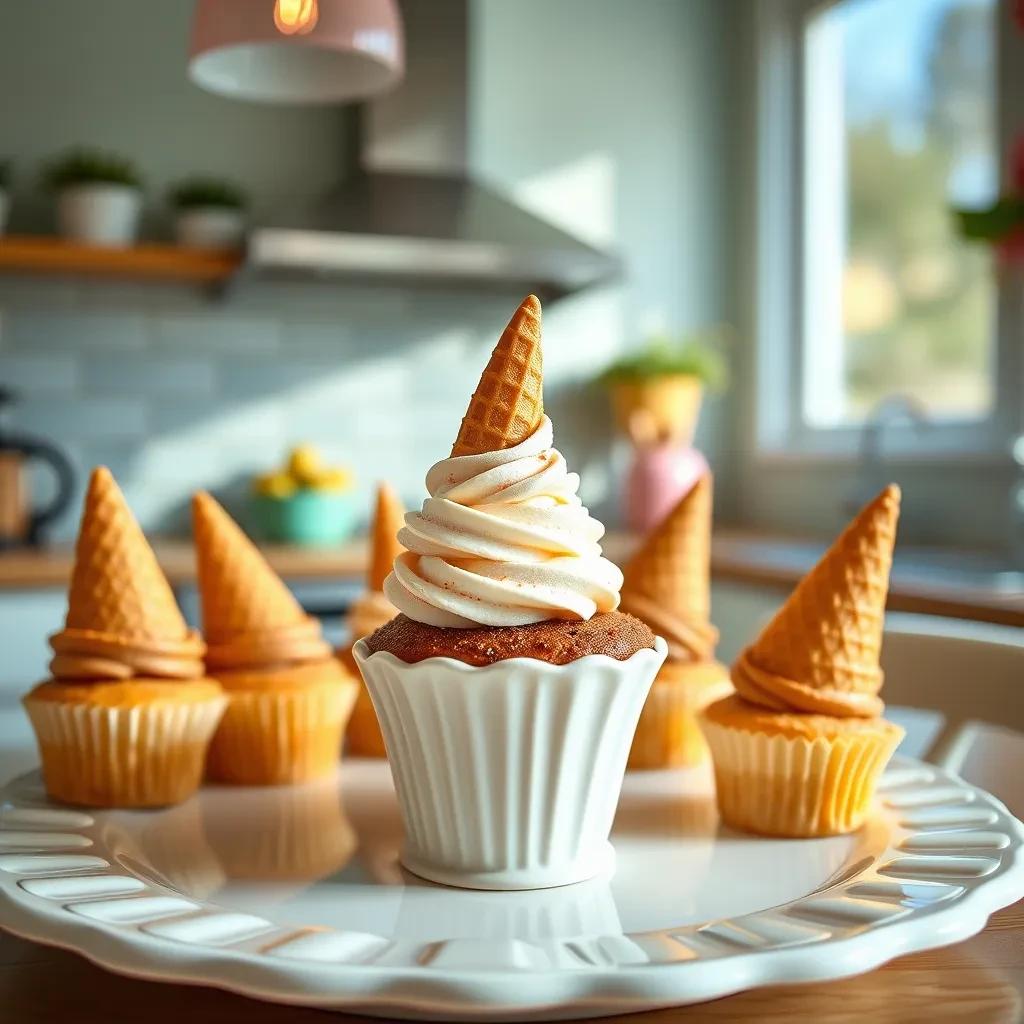 Delicious Ice Cream Cone Cupcakes recipe