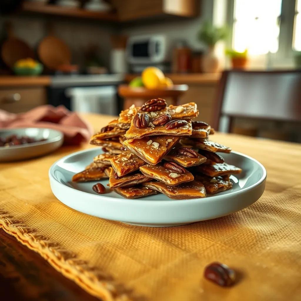 Delicious Maple-Pecan Brittle recipe