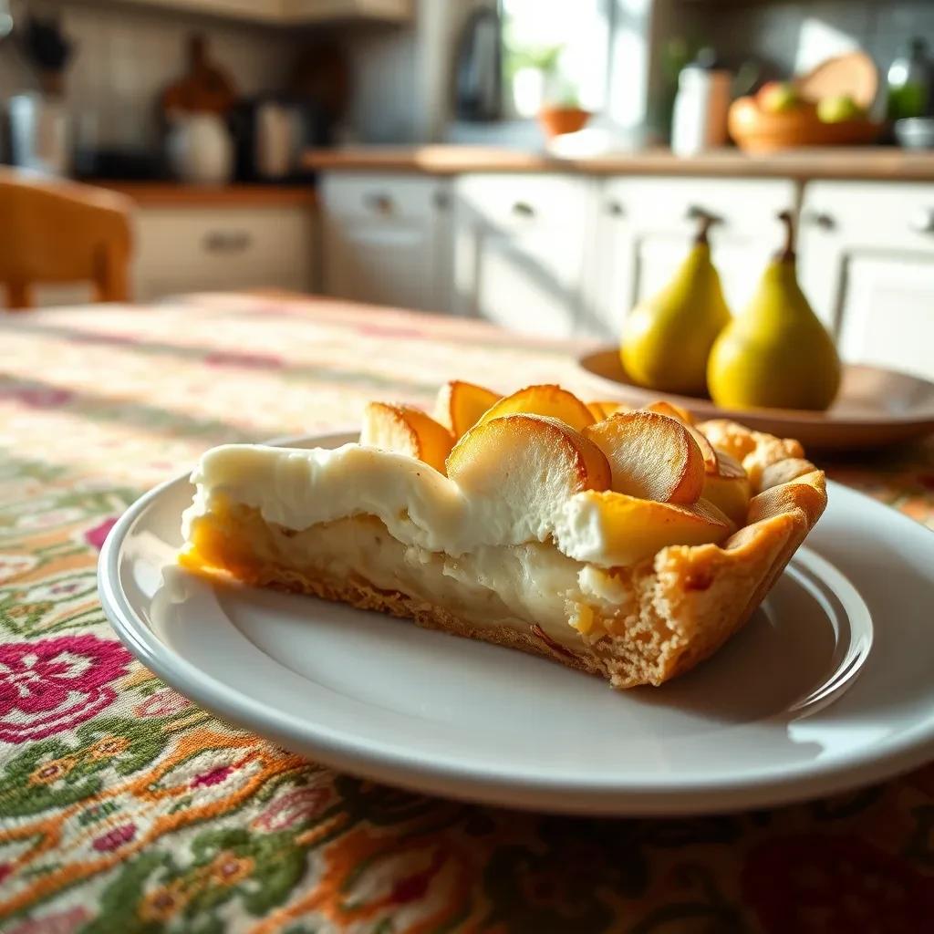 Delicious Pear Sour Cream Pie recipe