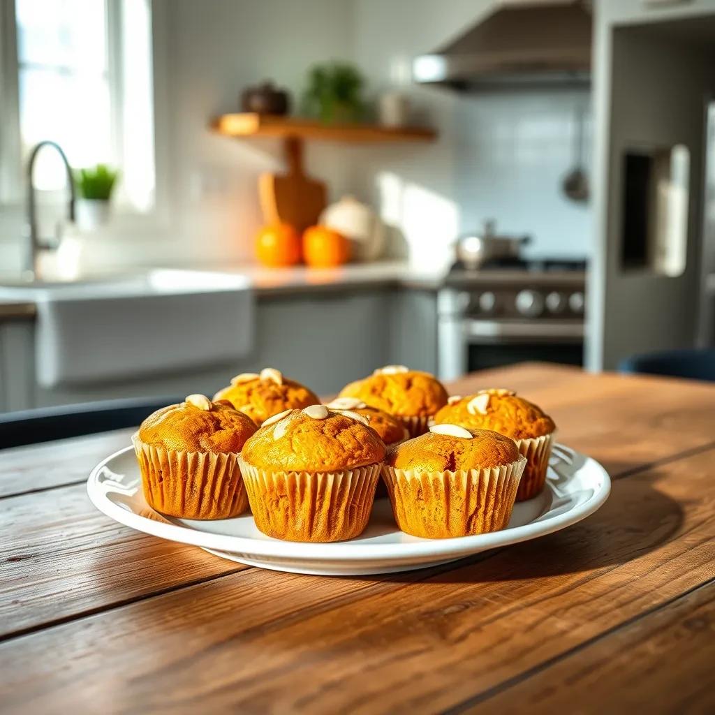 Delicious Pumpkin Almond Mini Muffins recipe