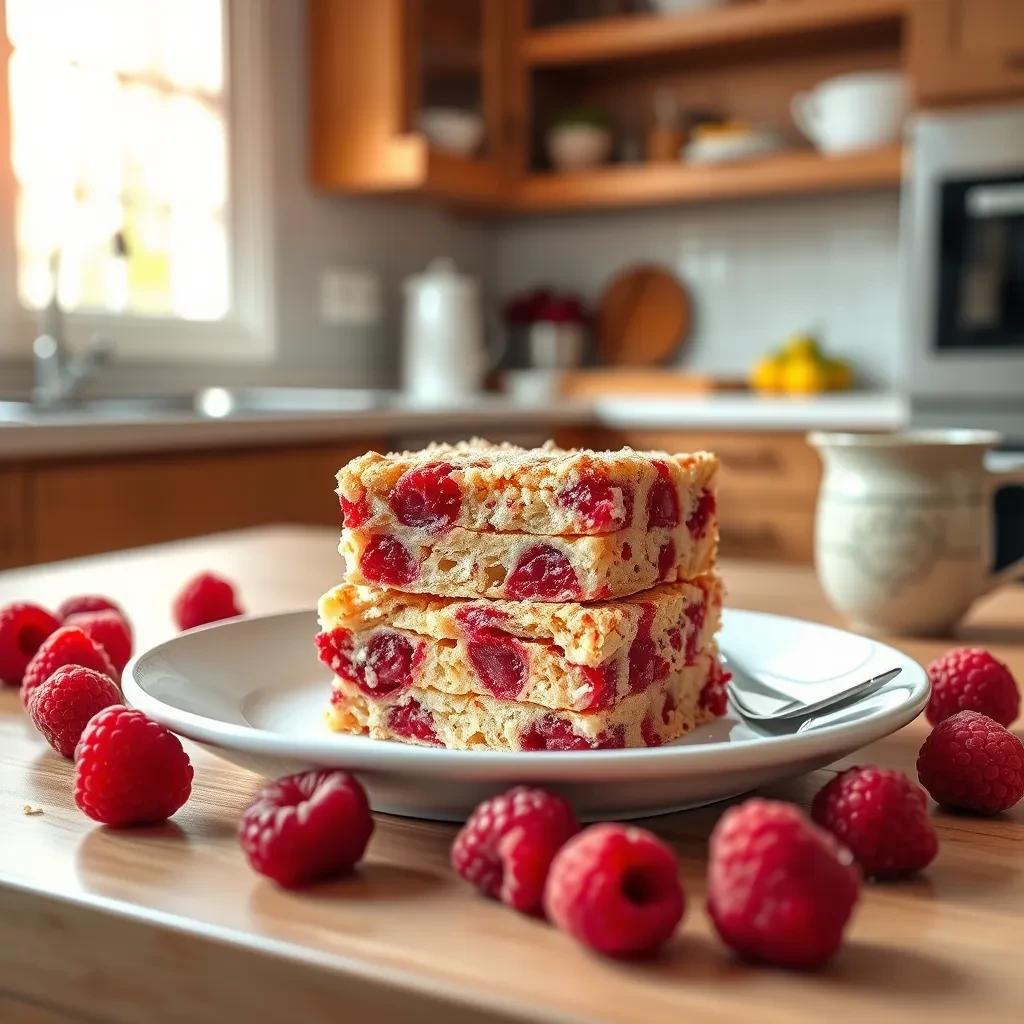 Delicious Raspberry Canada Squares recipe