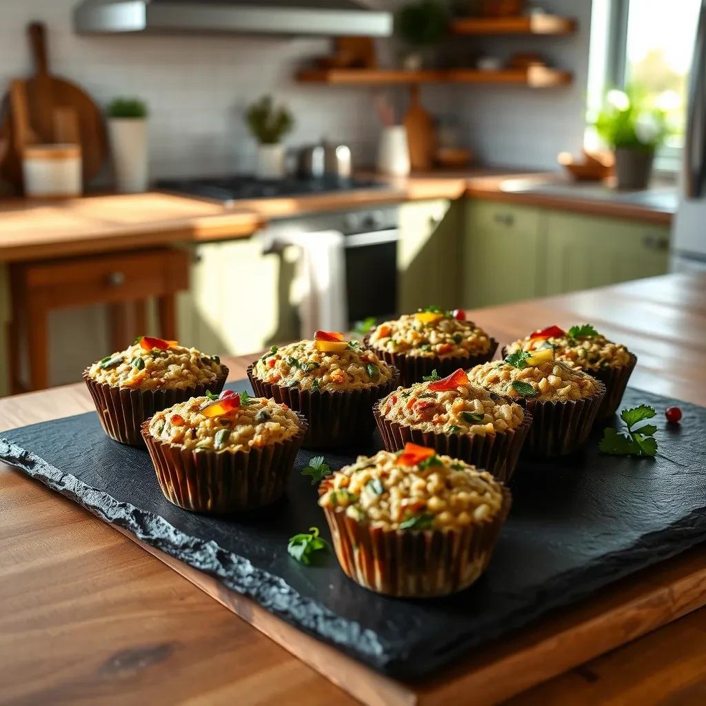 Delicious Rice Zucchini Muffins recipe