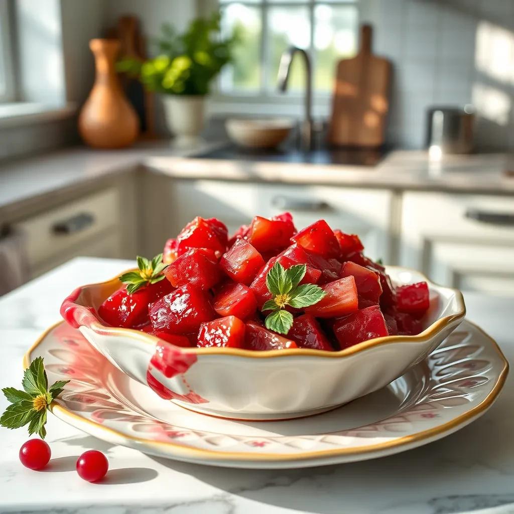 Delicious Stewed Rhubarb Delight recipe