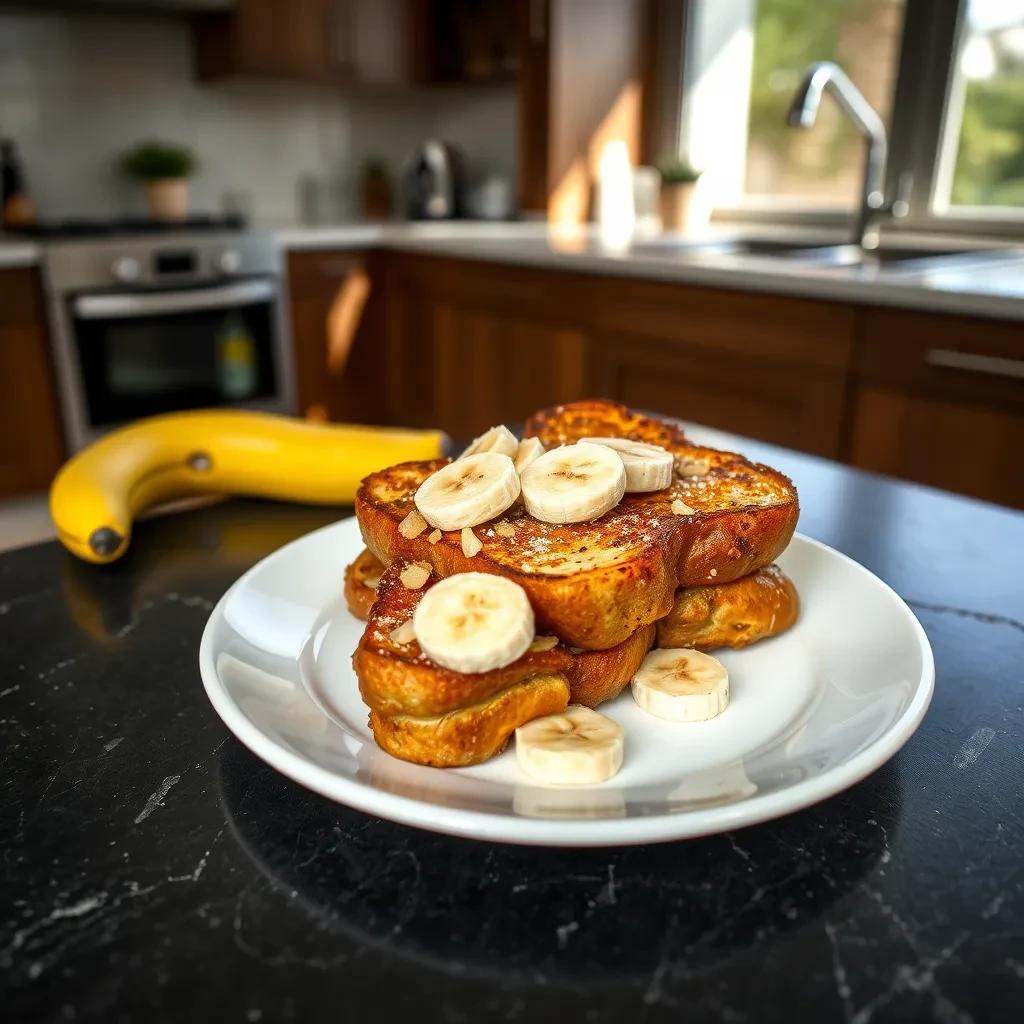 Delicious Vanilla Banana French Toast recipe