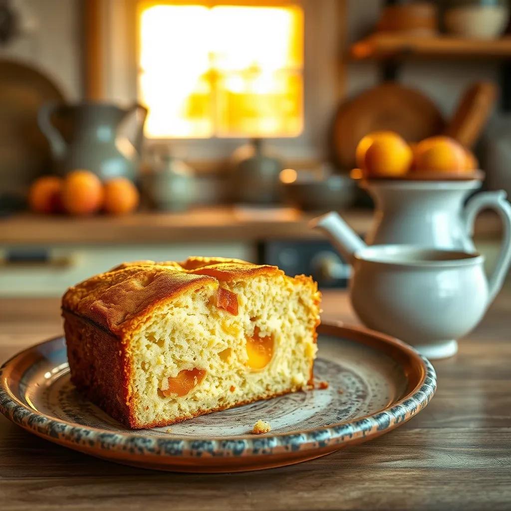 Deliciously Moist Peach Pound Cake recipe