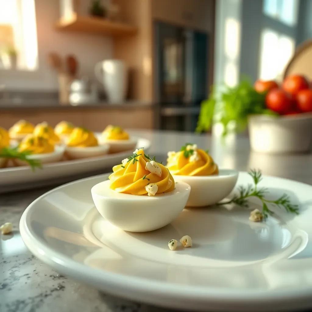 Deviled Eggs with Dill Relish recipe