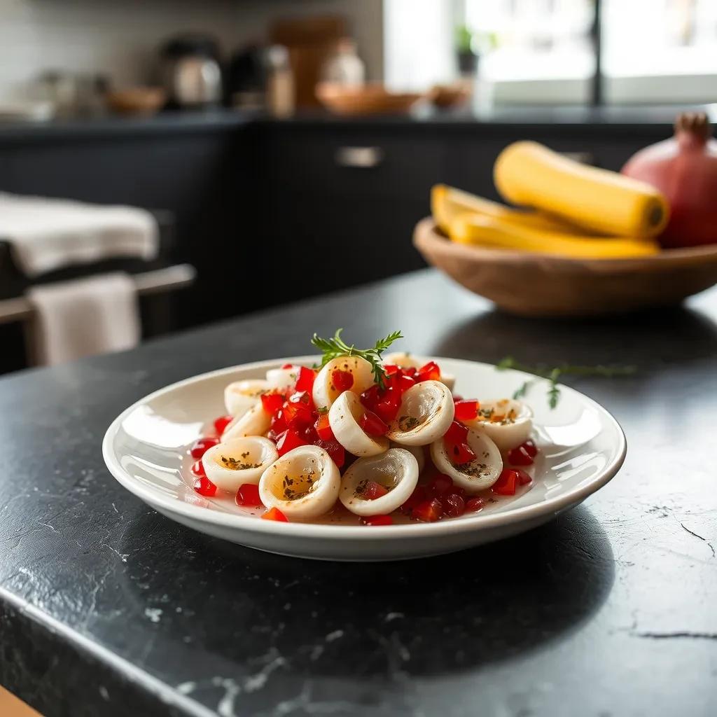 Festive Pomegranate Mignonette recipe