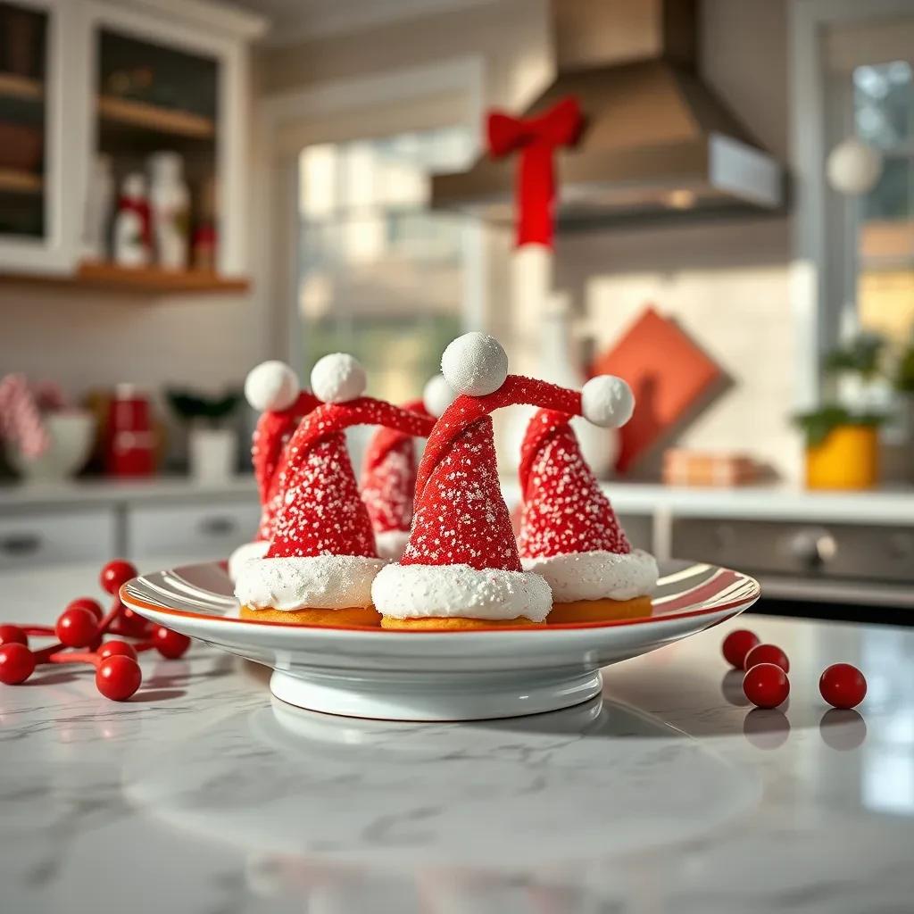 Festive Santa Hat Treats recipe