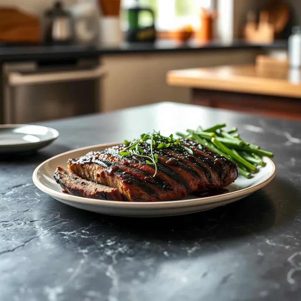 Grilled Beer-Glazed Flank Steak recipe