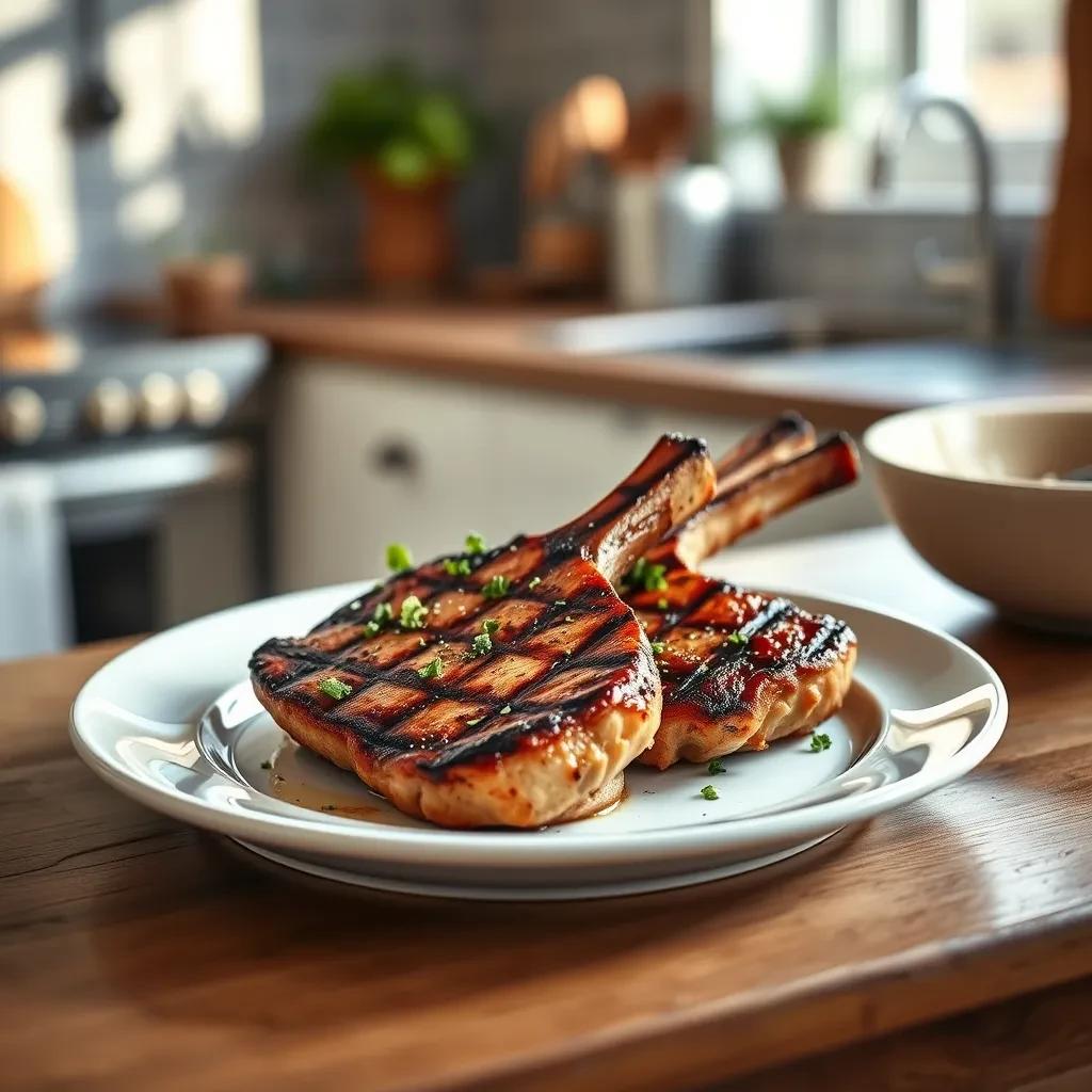 Grilled Herb-Infused Pork Chops recipe