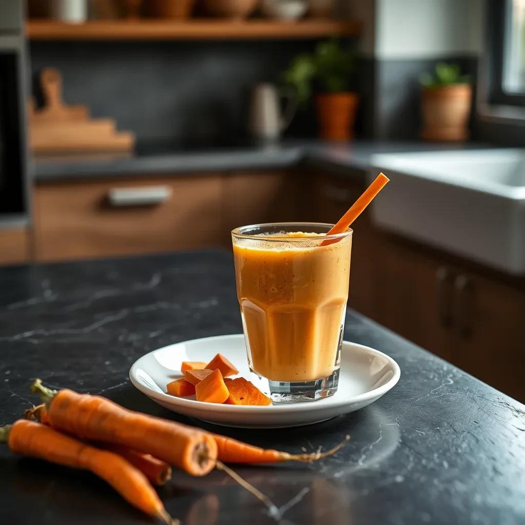 Nutritious Carrot Milkshake recipe