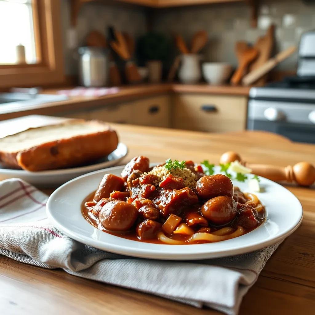 Hearty Oktoberfest Chili with Bratwurst recipe