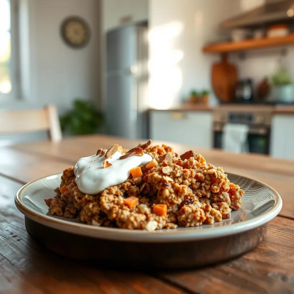 Hummingbird Carrot Cake Oatmeal Bowl recipe