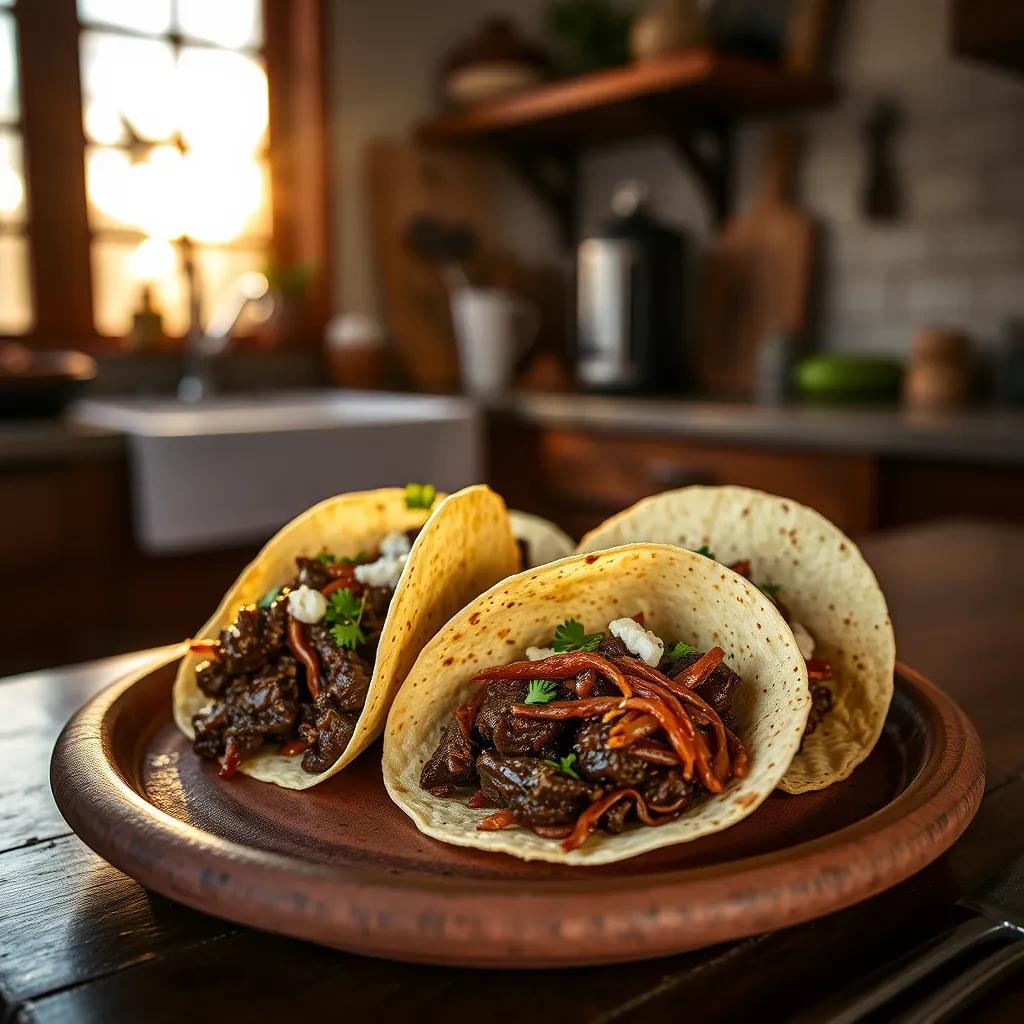 Kalbi-Style Beef Cheek Tacos recipe